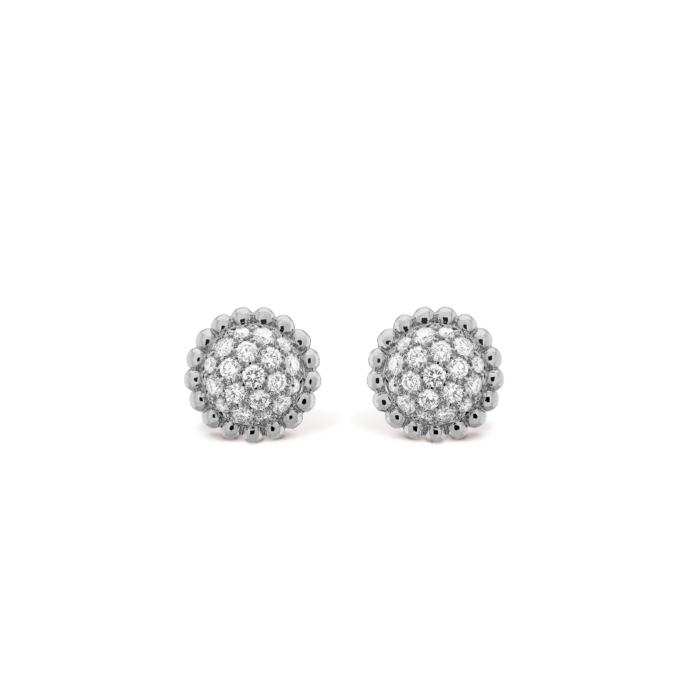 VAN CLEEF ARPELS PERLÉE DIAMOND EARRINGS VCARO9PF00